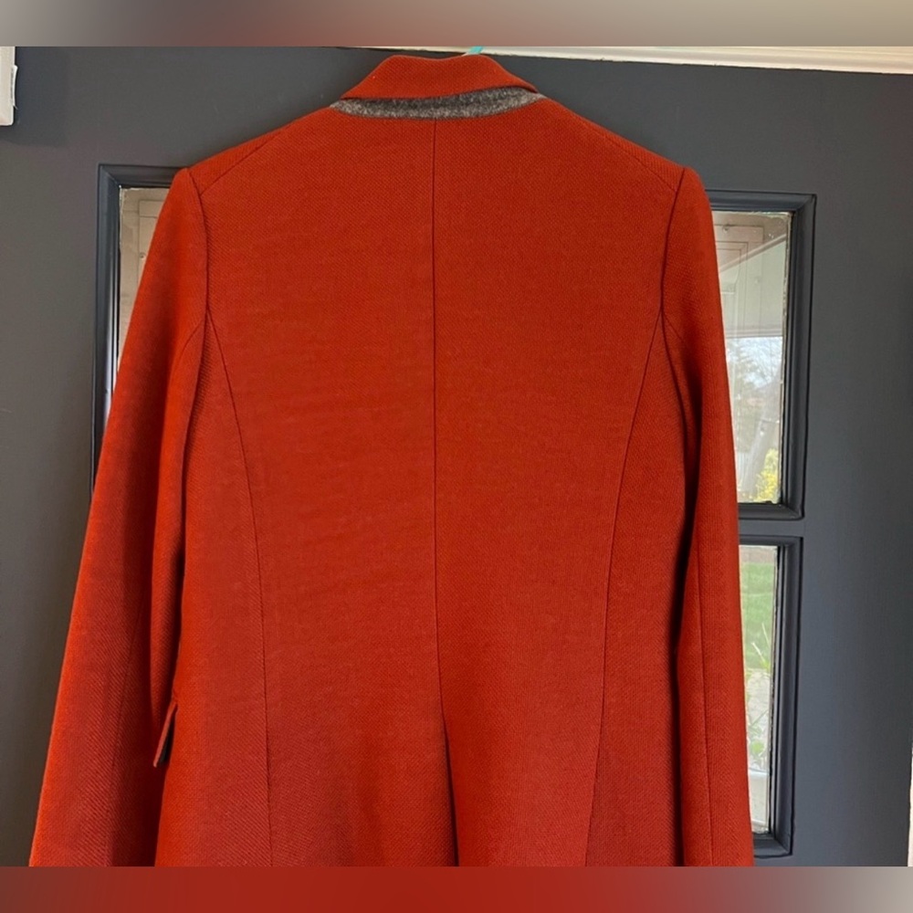 Veronica Beard Beacon Dickey Double Breasted Blazer Rust Size 8 Excellent - Picture 7 of 7